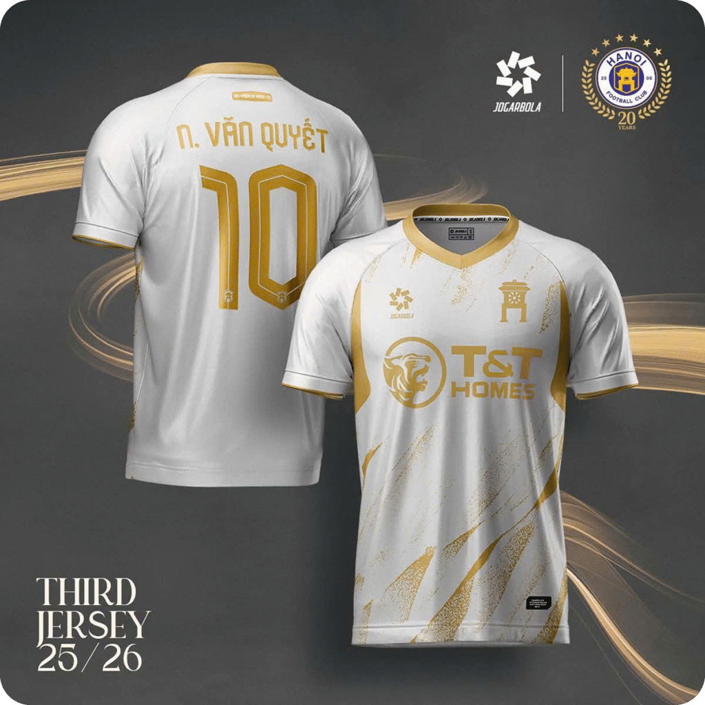 Áo thi đấu Hà Nội FC - Màu trắng