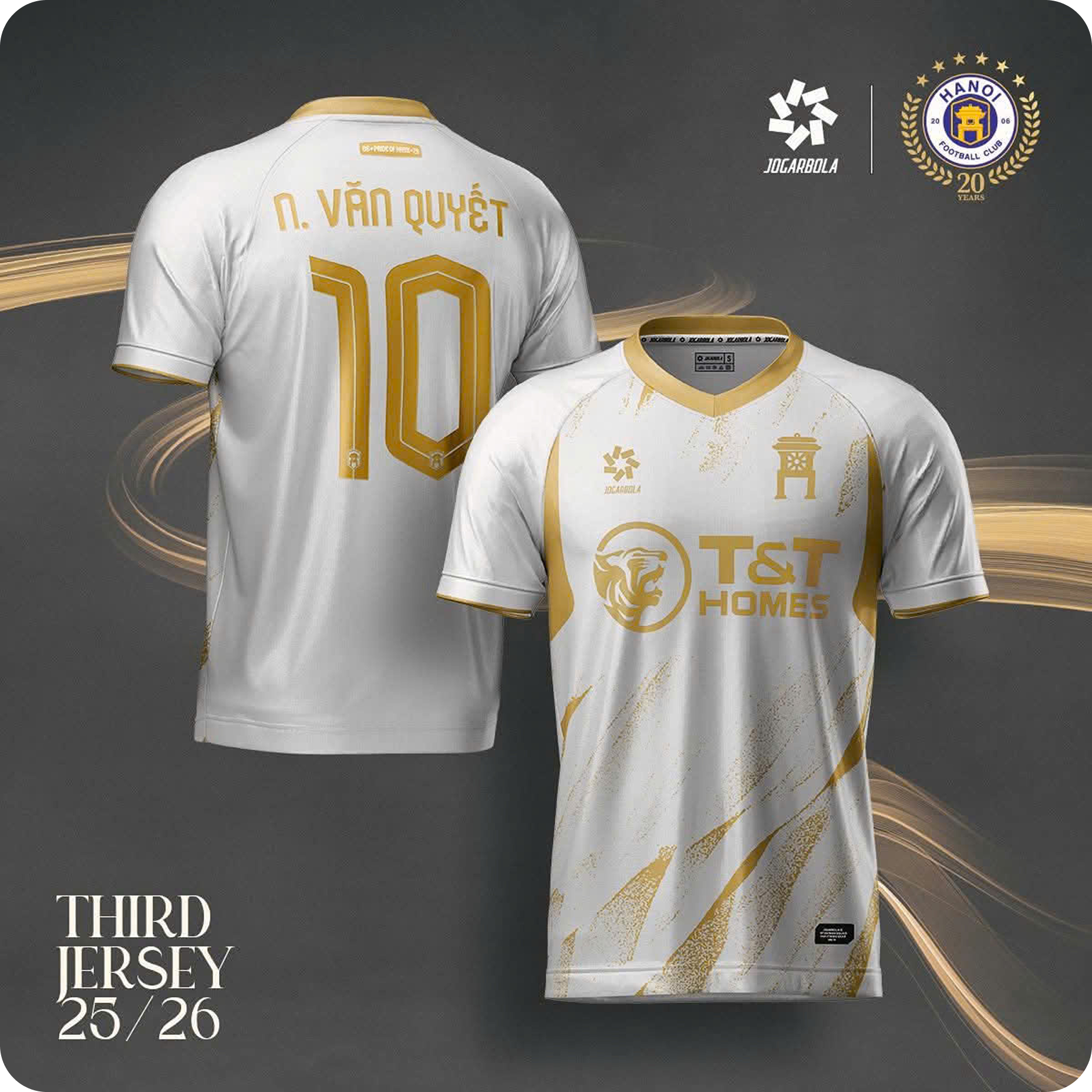 Áo thi đấu Hà Nội FC - Màu trắng