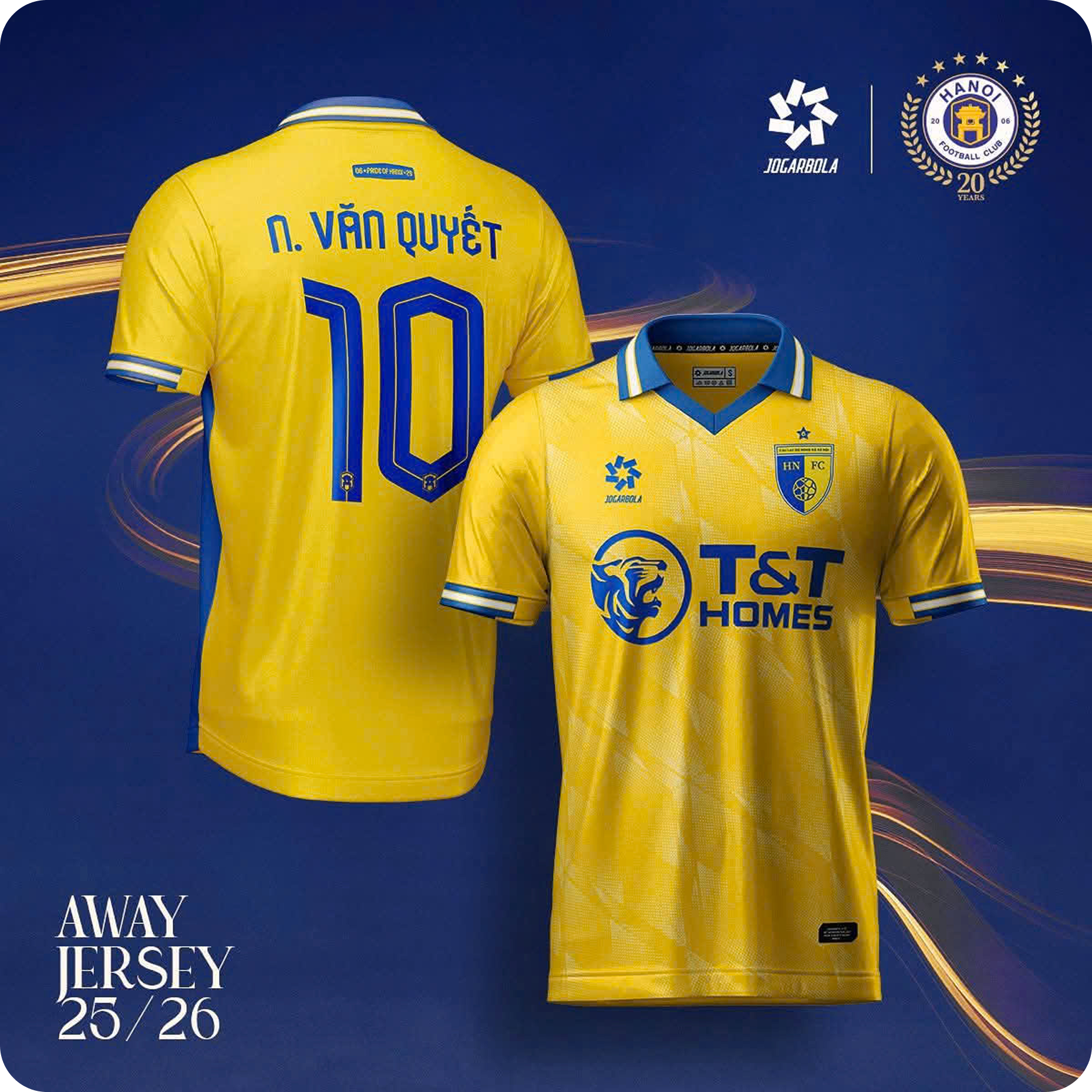 Áo thi đấu Hà Nội FC - Màu vàng