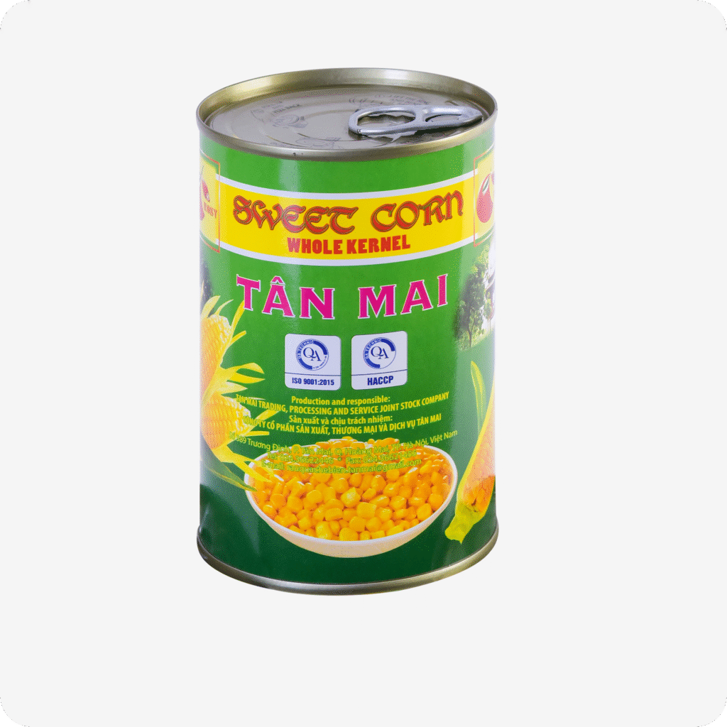 Ngô ngọt nguyên hạt đóng hộp