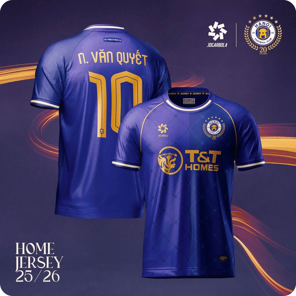 Áo thi đấu Hà Nội FC - Màu tím