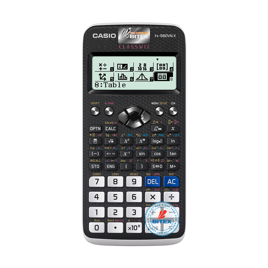 Bộ sản phẩm máy tính Casio FX 580 VN X