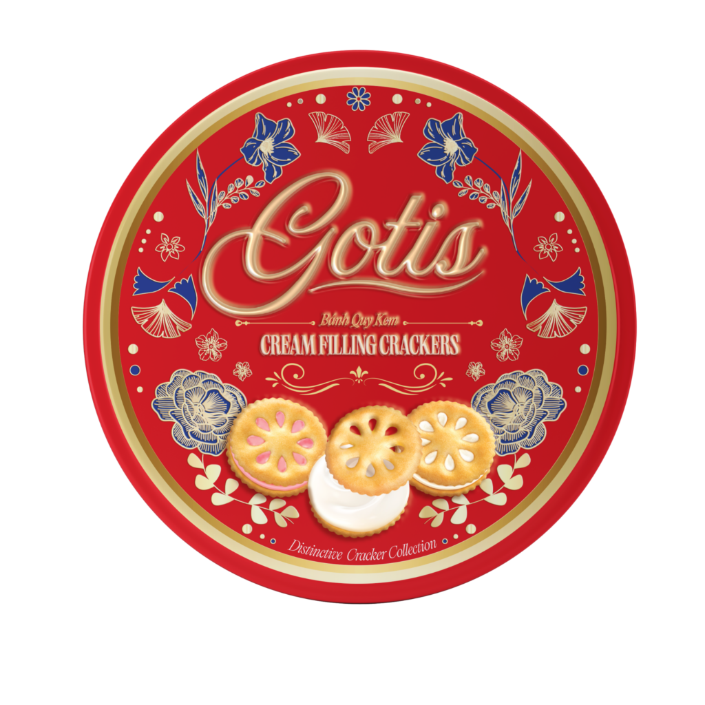 Bánh Quy kem Gotis hộp thiếc 378g