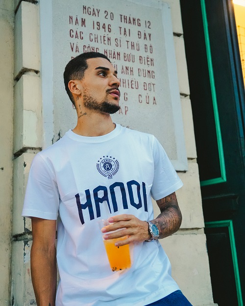 Áo T-shirt di chuyển CLB Hà Nội màu trắng