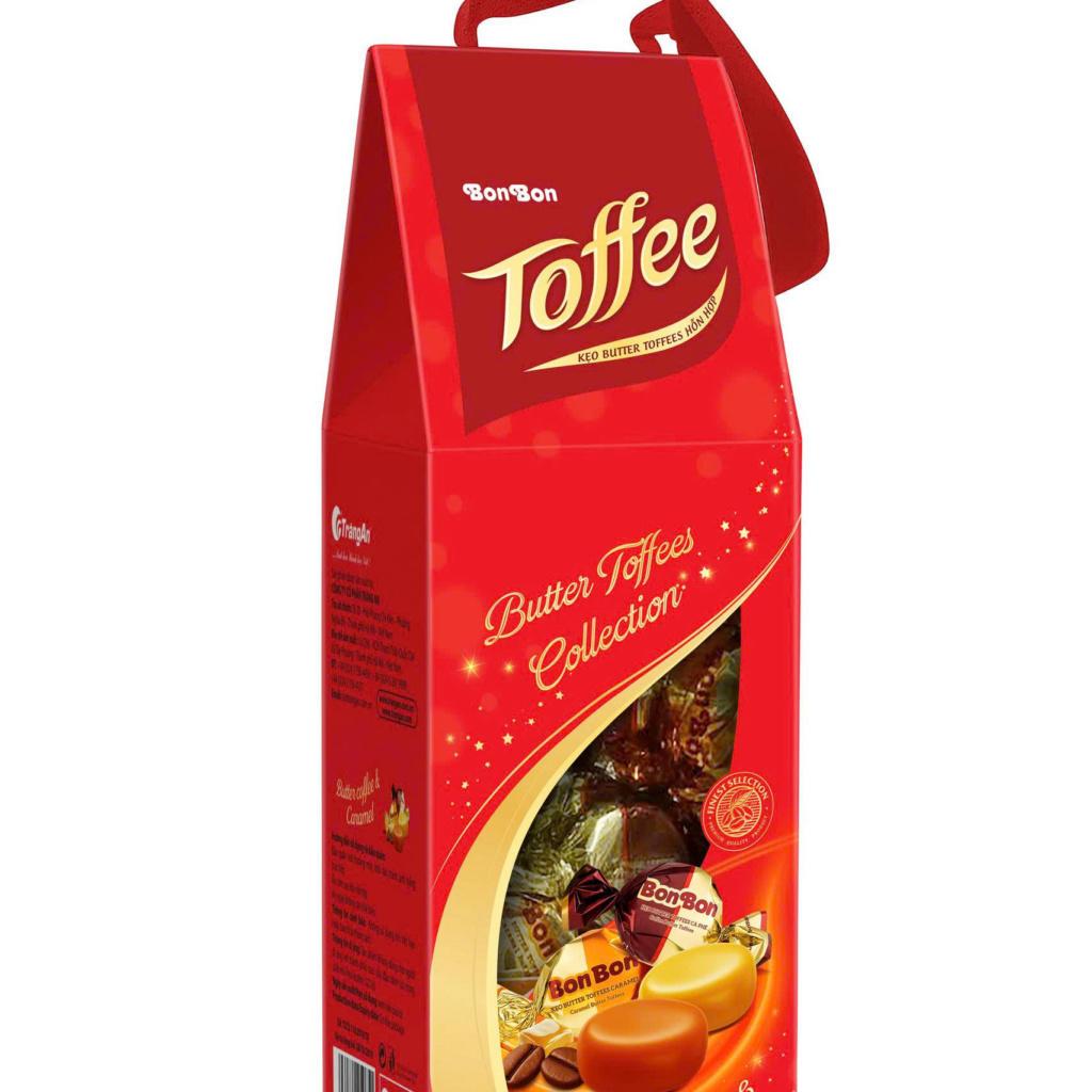 Kẹo Toffee HH hộp giấy 180gr