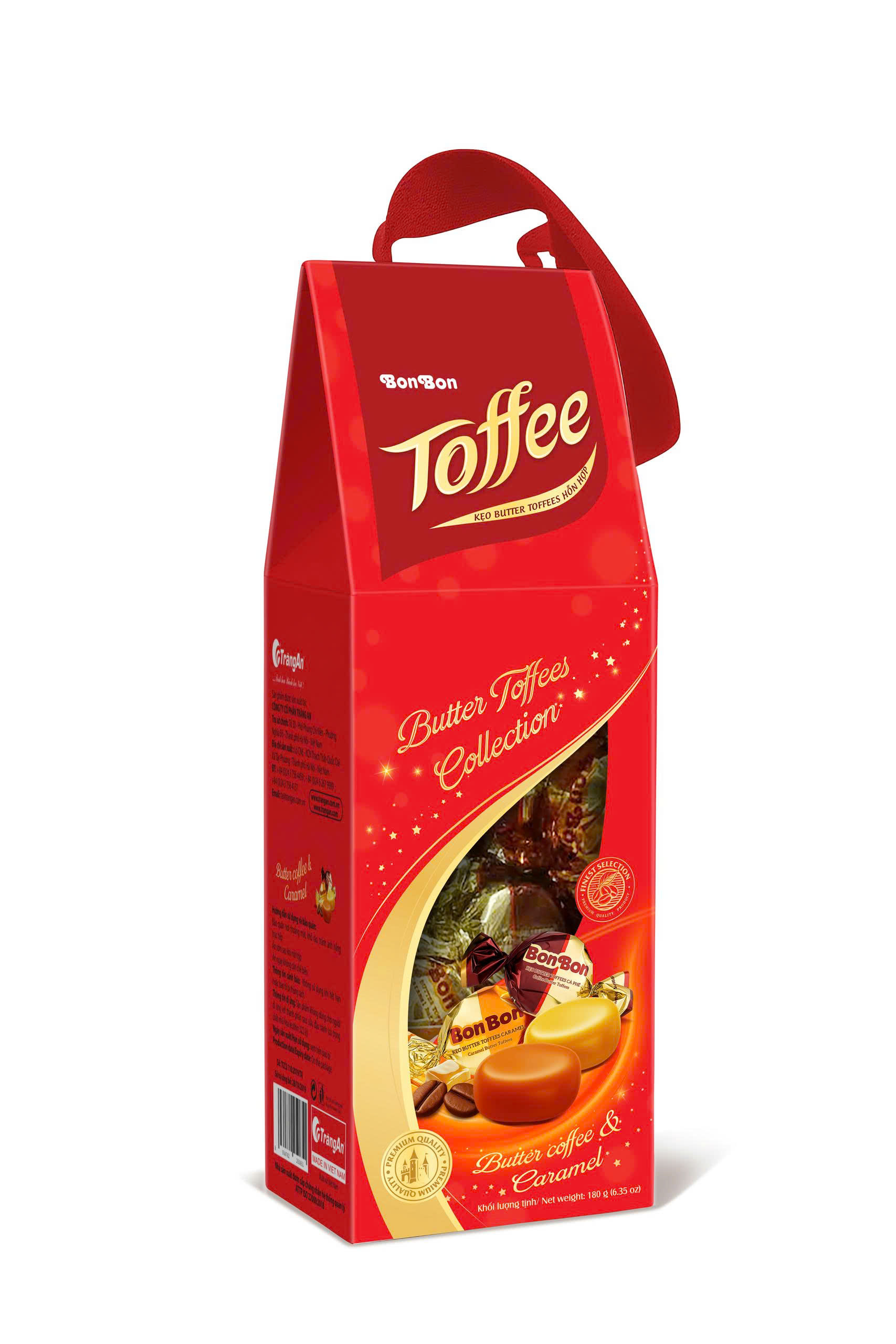 Kẹo Toffee HH hộp giấy 180gr