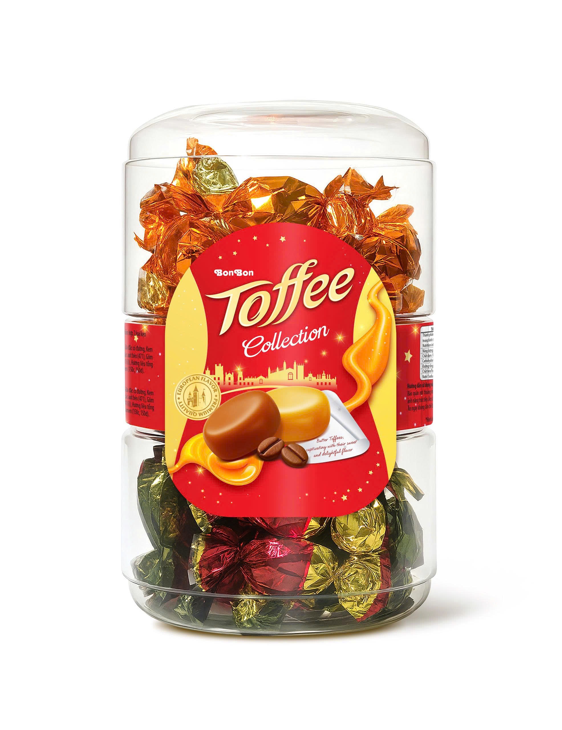 Hộp kẹo hình trụ Toffee Tràng An