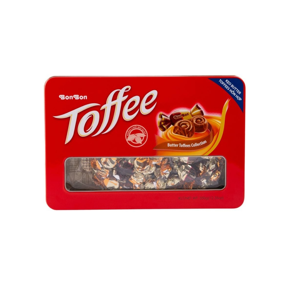 Kẹo Toffee HH hộp thiếc 350gr