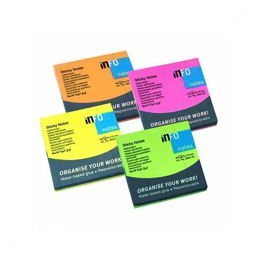 Giấy nhắc việc INFO: No.5654 (1 màu 75x75)