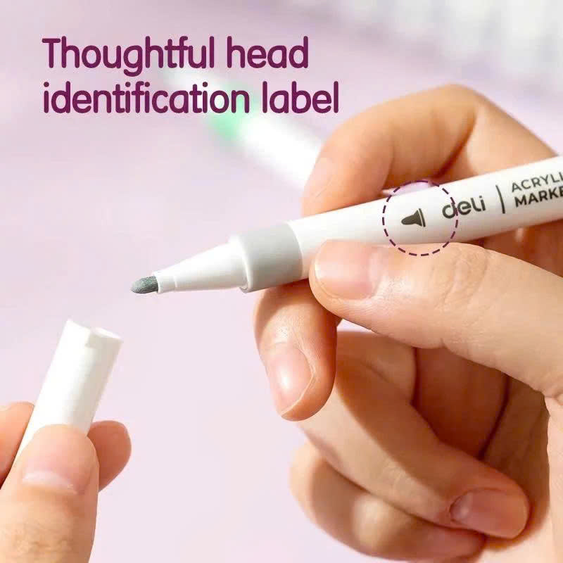 Bút dạ màu Marker Deli C189 60 màu - Ảnh 4