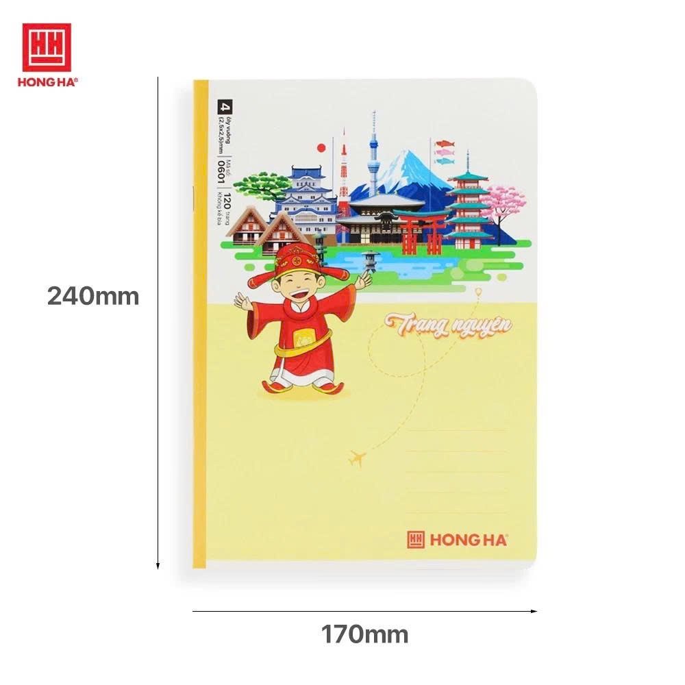 Vở ô li 120T school trạng nguyên Hồng Hà HH: 0601 - Ảnh 2