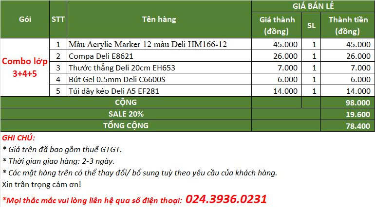 Set quà Lớp 3, 4, 5 - 78k - Ảnh 2